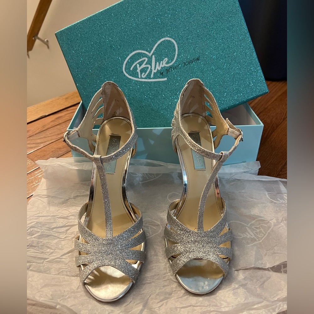 Silver Sparkly heels